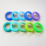 bracelet silicone rond unis couleur simple poignet protection souple résistant usure