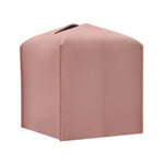 boîte mouchoirs simili cuir moderne blanc bleu rose marron minimaliste