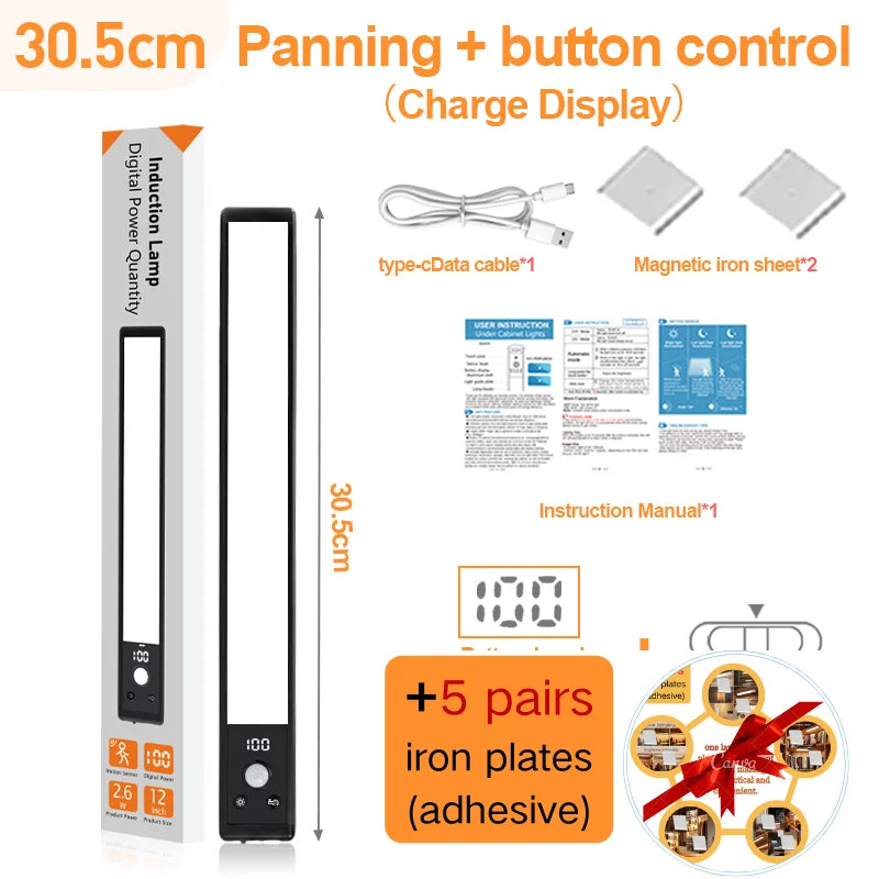lampe led moderne blanc télécommande réglage luminosité indicateur batterie interface type dressing
