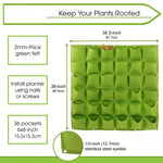 sacs culture plantes mur vert moderne 50x100cm 49 poches