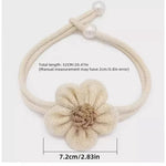 ruban fenêtre décoratif fleurs tricotées ajustables moderne artisanal