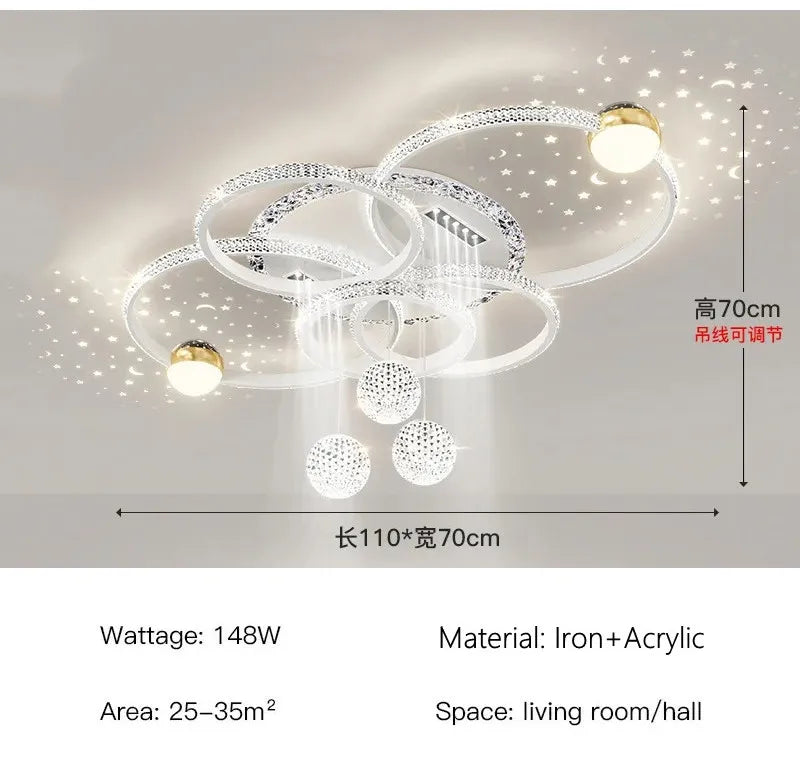 lustre moderne or cristaux scintillants suspension sphérique orientable chambre salon
