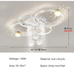 lustre moderne or cristaux scintillants suspension sphérique orientable chambre salon