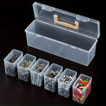 boîtes transparentes rangement outils vis clous écrous compartiments organisateur utilitaire multifonctionnels toolbox