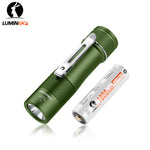 lampe torche vert olive noir argent texture antidérapante clip modernisée compacte