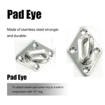 accessoires voile argent turnbuckles snap hooks pad eyes industriels robustes jardin