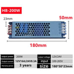 transformateur ac/dc 12v 24v 60w 100w led alimentation électrique bleu industrielle