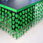 décoration murale feuilles monstera vert noir tropical hawaïen éclairage variable adhésif double face guirlandes