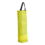 sac main pliable moderne vert citron rose élégant noir fleurs blancversible
