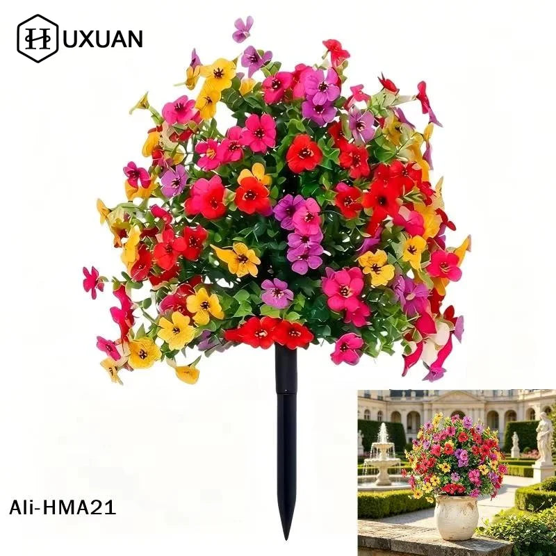bouquet fleurs artificielles multicolores décoration intérieure tringle noire réaliste pendaison crémaillère remise diplômes
