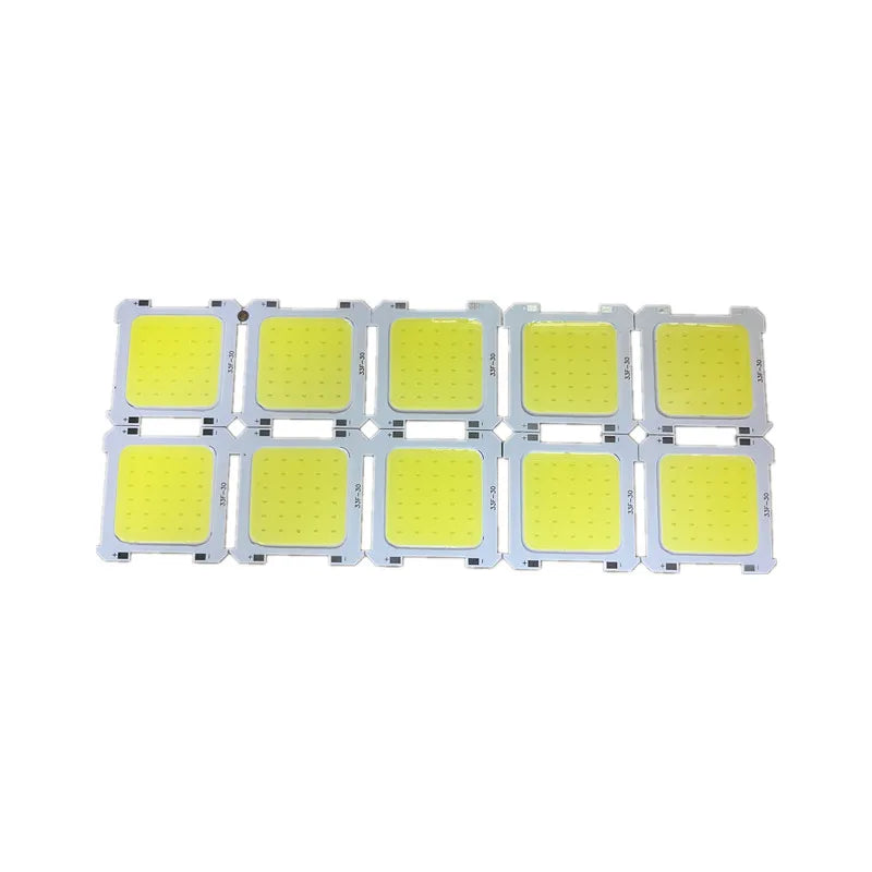 lampe led cob chip carré blanc jaune bleu clair industrielle technique campingextérieur