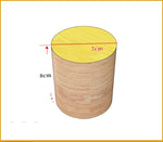 bouchons bouteille bois naturel simple rustique rayures circulaires diamètre hauteur