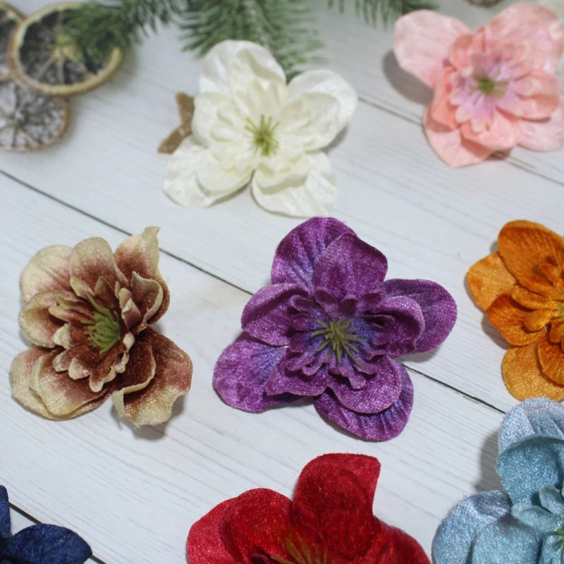 fleurs artificielles multicolores traditionnelles soie texture veloutée decoration mariage anniversaire intérieur