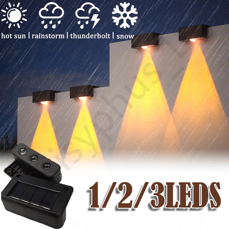 lampe murale solaire noire moderne clips led étanche facileextérieur