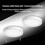 Lampe LED plafonnier moderne blanc couleurs interrupteur bouton 6W 12W 18W 24W
