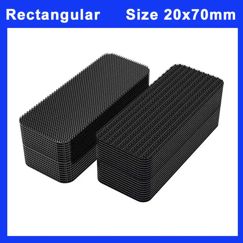 rubans velcro autoadhésifs noirs texturés hexagonaux modernes 10 20 30 paires fixations tapis sols