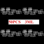 boîtes rangement transparentes flacons cosmétiques réutilisables modernes sans motif