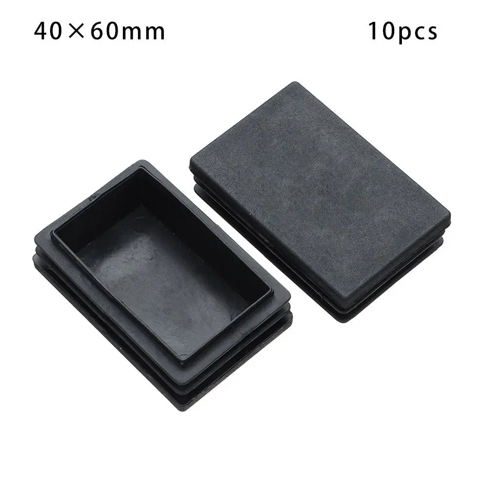 cache pieds adhésifs noirs pratiques rectangle carré anti poussière 10 pièces utilitaires