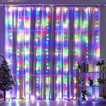 rideau lumineux led blanc multicolore tulle translucide modernes 100 leds télécommande adaptateur usb