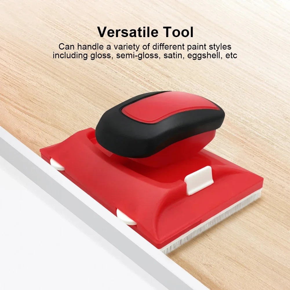 brosse peinture bord angle rouge noire blanche utilitaire bricolage poignée pivotante rouleau glissant moderne