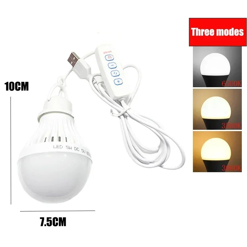 ampoule led rechargeable couleurs réglables certification rohs blanc moderne clips câble usb