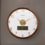 horloge murale moderne or marron asiatique décoratif salle mangerDecoration horloge digitale aiguille