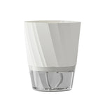 pot fleur auto arrosant double couche plastique moderne plante intérieur blanc