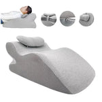oreiller sommeil mousse mémoire forme rectangulaire texture bulles couleur vert clair ergonomique support cou