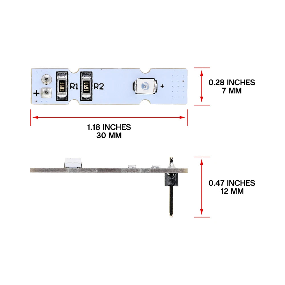 éclairage voiture kit adhésif led rouge blanc pratique utilitaire module outil dépose tournevis