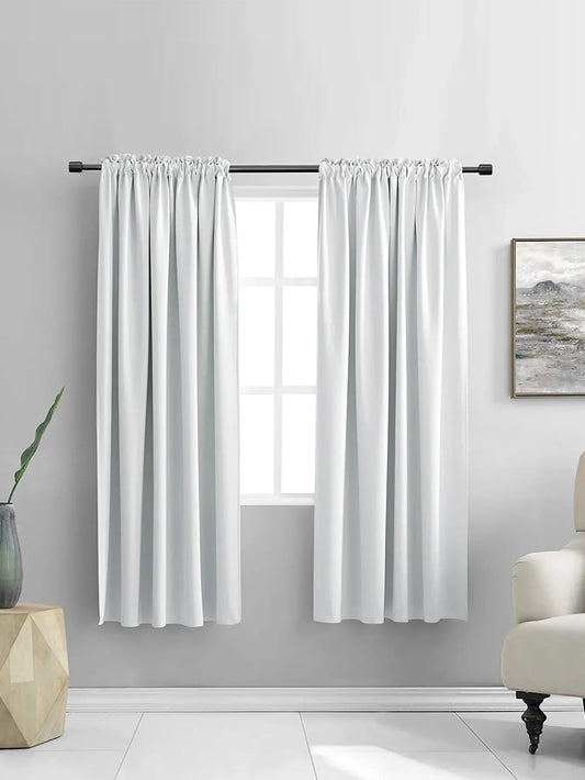 Rideau argenté pour fenetre avec radiateur