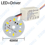 ampoule assemblez soi même led driver plaque 3w blanc neutre 32mm 40mm ac85265v