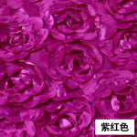 tapis mariage satin roses relief texturé violet rouge vert élégant antidérapant 50cm 130cm