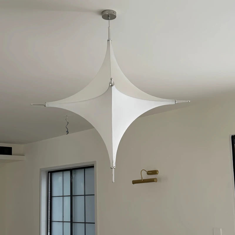 suspension lumineuse moderne blanc texture tissée ombre métal interrupteur bouton lumière led 2000 82000