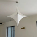 suspension lumineuse moderne blanc texture tissée ombre métal interrupteur bouton lumière led 2000 82000