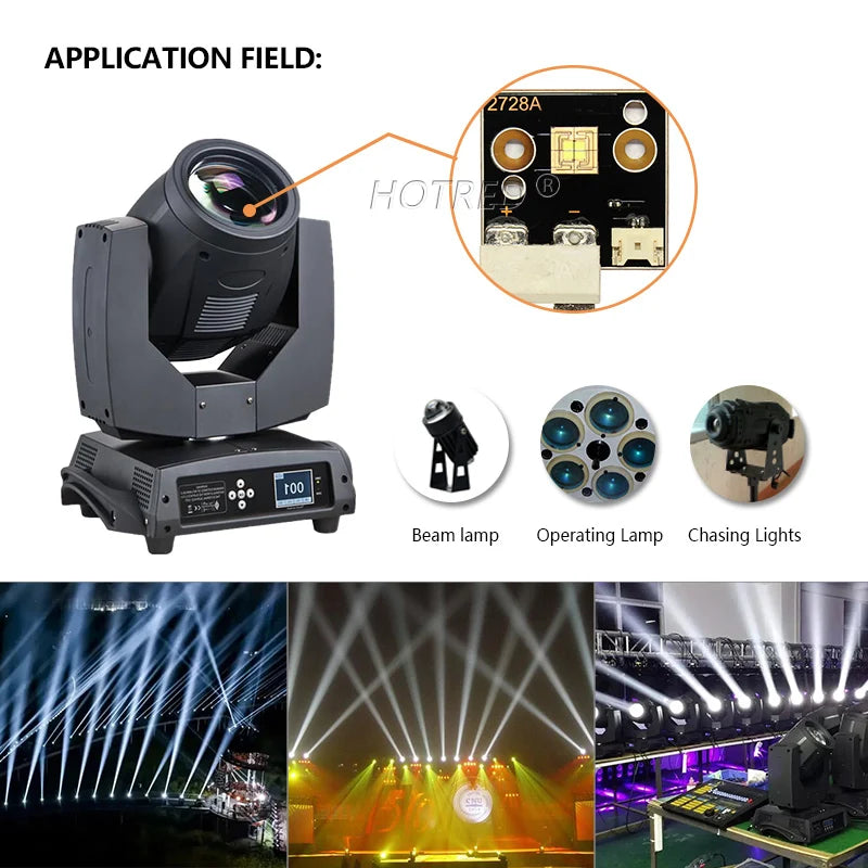 puce led 40w 60w 80w 120w 150w 300w 400w noir carré points dorés moderne