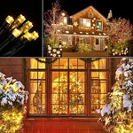 guirlande lumineuse solaire multicolore 100 leds ip65 moderne spikes