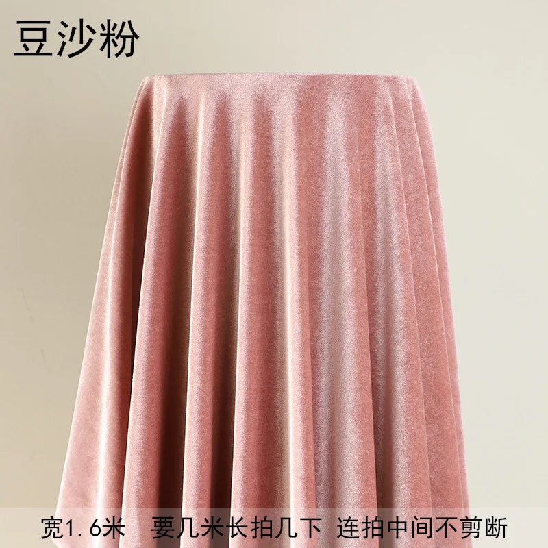 tissu velours polyester uni opaque moderne vert foncé vert clair noir rouge blanc resistant