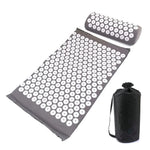 tapis massage acupuncturé violet bleu marine vert rondelles blanches moderne sac rangement