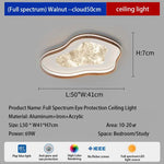 plafonnier led moderne blanc doré texture marbrée effet nuage brume surface interrupteur bouton remote