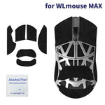 souris jeu antidérapante pads adhésifs géométriques noir blanc gris bleu rouge moderne ergonomique gaming
