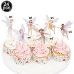 décorations gâteau cupcakes fées papillons fleurs mariage anniversaire baptême révélation sexe MADAM FAIRY PARTY