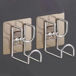 support mural adhésif moderne plats ronds bleu clair blanc gris