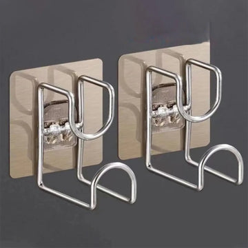 support mural adhésif moderne plats ronds bleu clair blanc gris