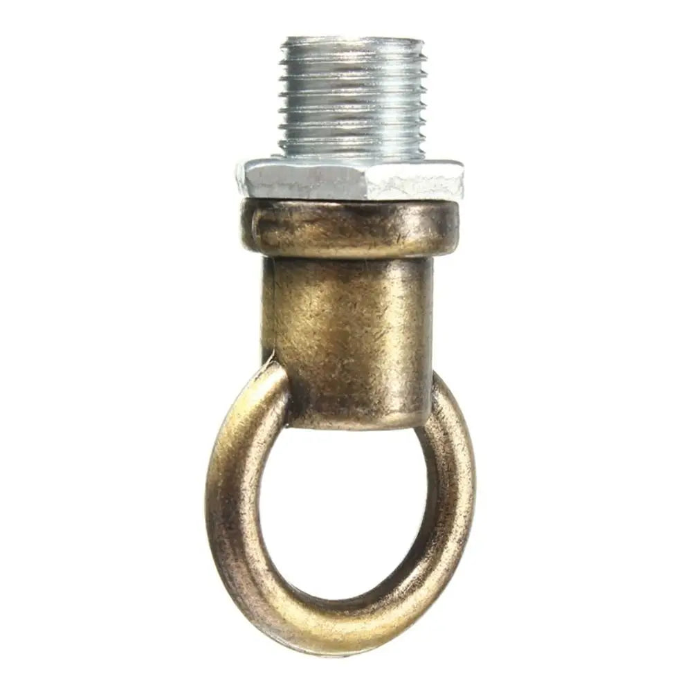 connecteur métallique argenté cuivre industriel vintage anneau fixe métal brillant opacité adaptable luminaire anneaux