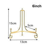 supports assiettes réutilisables or argent modernes clips élégants 10 12 cm