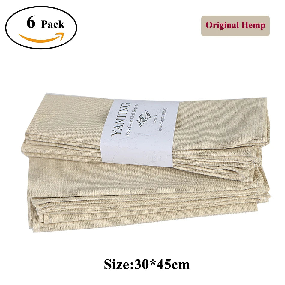 serviettes table tissu rouge vert noir 30x45cm uni réutilisable fêtes mariage opaques classiques pièces