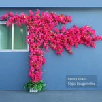 Guirlande artificielle fleurs bougainvillier rose moderne extérieur décoration maison événement festive