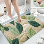 tapis vert feuilles moderne imperméable antidérapant bain entrée salon decoextérieur 40x60cm 50x80cm