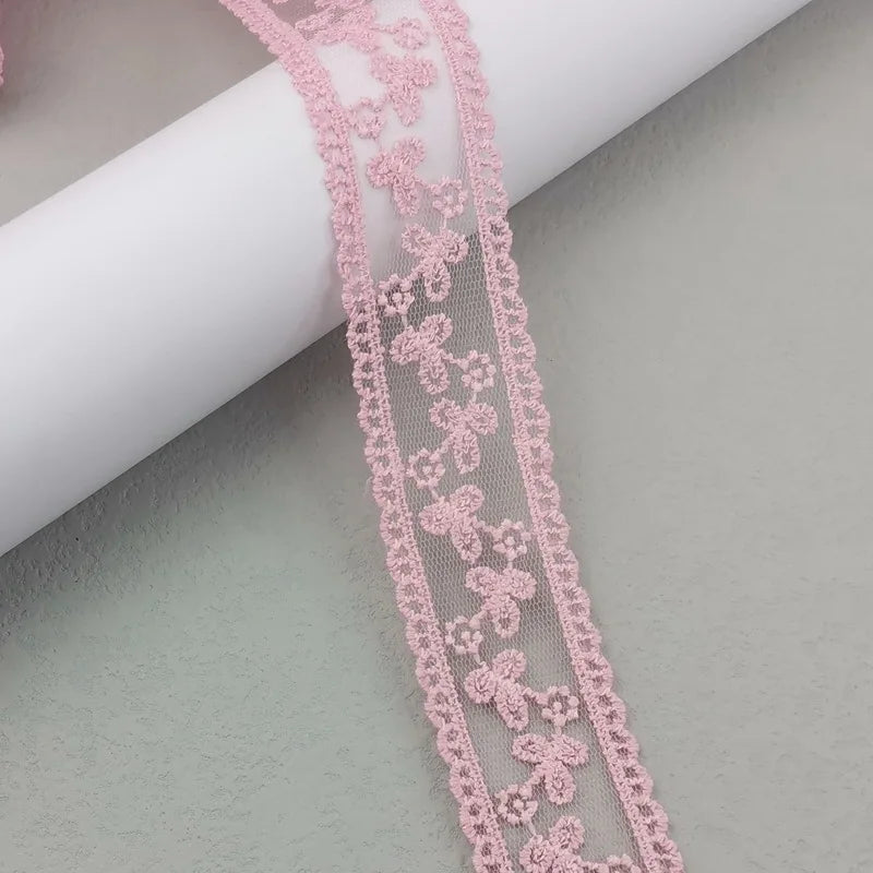 ruban dentelle fleurs simple noir blanc rose bleu violet classique clips cheveux polyester translucideDecorationFestive