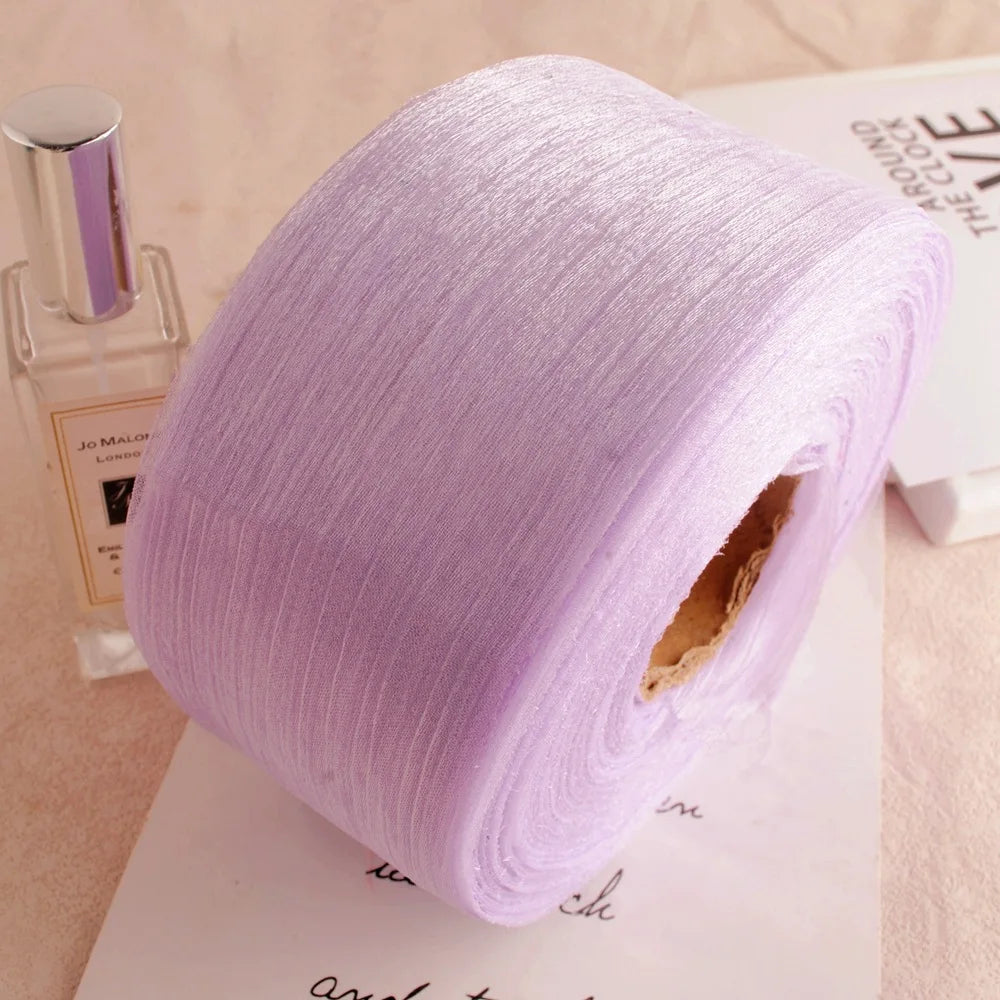 rubans décoratifs polyester bleu clair rose gris blanc modernes élégants double face largeur adhésif